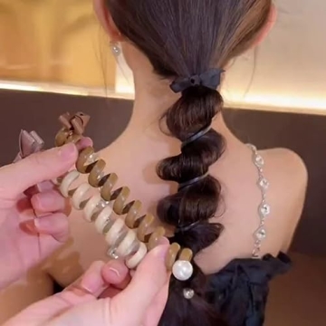Spiral Hair Ties for Thick Hair - No Damage & Stylish