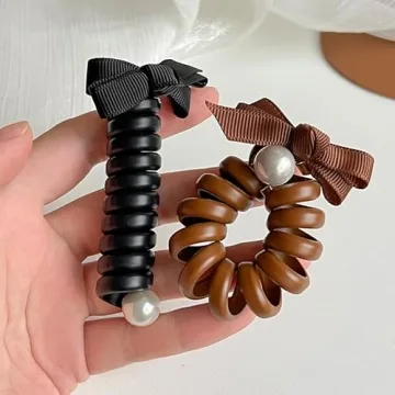 Spiral Hair Ties for Thick Hair - No Damage & Stylish