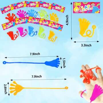 Sticky Hands & Feet Party Favors Supplies for Kids (20 PCS),Birthday Pinata Easter Egg Basket Goodie Bag Stuffers Fillers for Toddlers,School Students Non Candy Treats Prizes Toys Gifts for Boys Girls