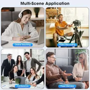 HMKCH Dual Wireless Lavalier Microphones for Video