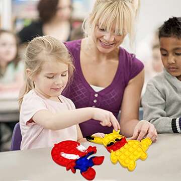 Push Bubble Sensory Fidget Toys , Small Cute Pop Toys for Kids and Adults, Stress Relief Autism Inte...