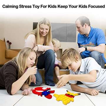 Push Bubble Sensory Fidget Toys , Small Cute Pop Toys for Kids and Adults, Stress Relief Autism Interactive Family Office Game