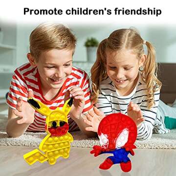 Push Bubble Sensory Fidget Toys , Small Cute Pop Toys for Kids and Adults, Stress Relief Autism Interactive Family Office Game