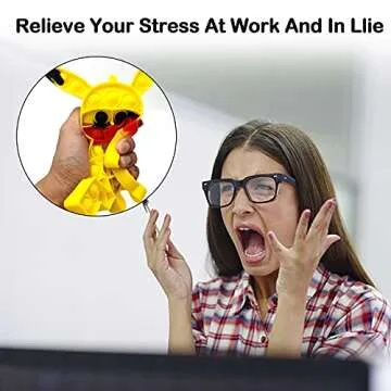 Push Bubble Sensory Fidget Toys , Small Cute Pop Toys for Kids and Adults, Stress Relief Autism Interactive Family Office Game