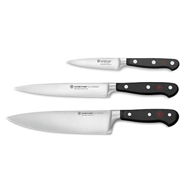 Master Your Culinary Skills with the WÜSTHOF Classic 3-Piece Chef's Knife Set