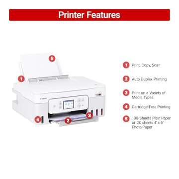 Canon Megatank G3290 All-in-One Wireless Supertank [Megatank] Printer | Print, Copy Scan | Mobile Pr...