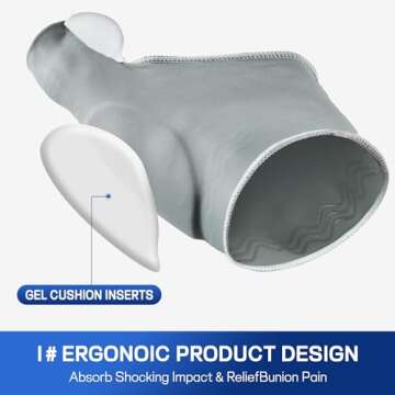 FURTAA Bunion Corrector,Toe Separator for Big Toe Relax,Bunion Socks,Spread and Stretch for Hallux V...