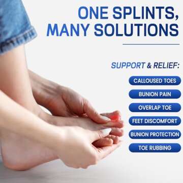 FURTAA Bunion Corrector,Toe Separator for Big Toe Relax,Bunion Socks,Spread and Stretch for Hallux Valgus & Bunion Support,Protector for Overlapping big Toes.(8.5-13)/WOMEN(9.5-14)