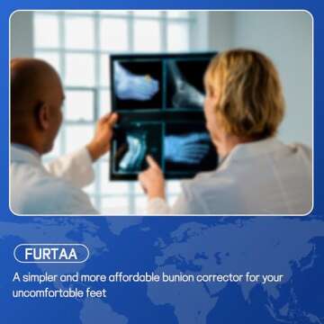 FURTAA Bunion Corrector,Toe Separator for Big Toe Relax,Bunion Socks,Spread and Stretch for Hallux Valgus & Bunion Support,Protector for Overlapping big Toes.(8.5-13)/WOMEN(9.5-14)