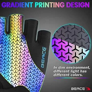 BEACE Cycling Gloves Bike Gloves Biking Gloves Half Finger Road Bike Bicycle Gloves for Men and Wome...