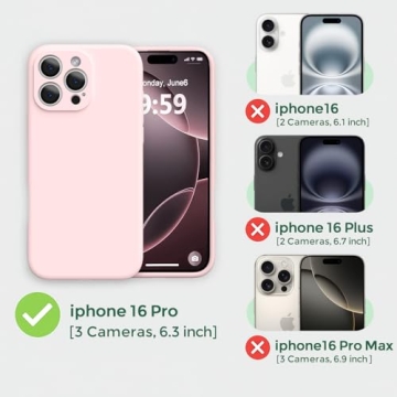 Ktele Magnetic for iPhone 16 Pro Max Case [Compatible with Magsafe] [Premium Silicone Satin-Smooth T...