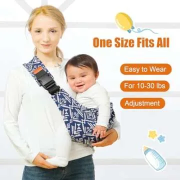 Baby Sling Carrier,Toddler Carrier, 2025 New Baby Carrier Newborn to Toddler,Portable Lightweight Non-Slip Hip Seat Carrier 10-30lbs(Black)