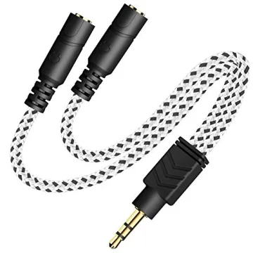 DUKABEL Headphone Splitter - Stylish 3.5mm Audio Splitter Cable for Dual Use