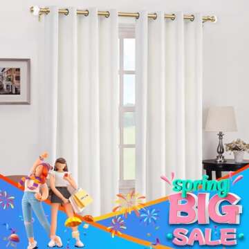 USFOOK 7/8 Inch Gold Curtain Rods for Windows 32 to 86