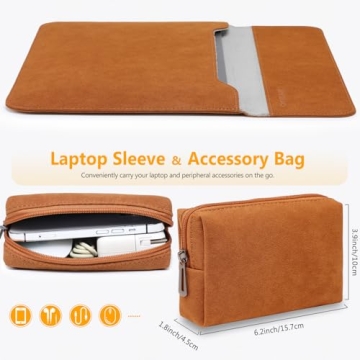 HYZUO Laptop Sleeve for MacBook Pro & Dell XPS 15