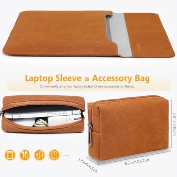HYZUO Laptop Sleeve for MacBook Pro & Dell XPS 15