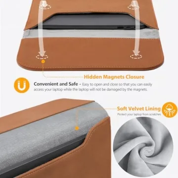 HYZUO Laptop Sleeve for MacBook Pro & Dell XPS 15