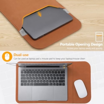 HYZUO Laptop Sleeve for MacBook Pro & Dell XPS 15