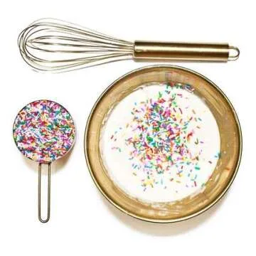 Fancy Sprinkles Classic Rainbow Crunchy Jimmies, Real Sugar, For Ice Cream, Cookies, Cakes, Cupcakes, Dessert Decorating, Original, Mulit-Colored, Rainbow Sprinkles (0.5c)