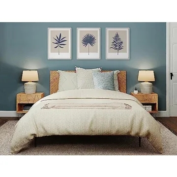 Kate and Laurel Muted Tan Botanical Canvas Wall Art