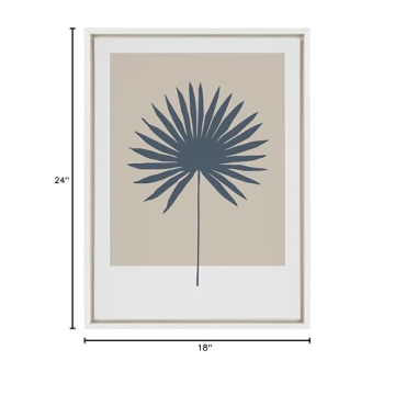 Kate and Laurel Muted Tan Botanical Canvas Wall Art