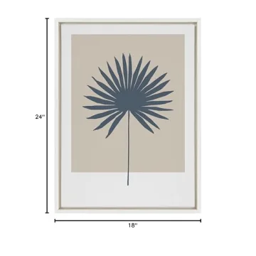 Kate and Laurel Muted Tan Botanical Canvas Wall Art