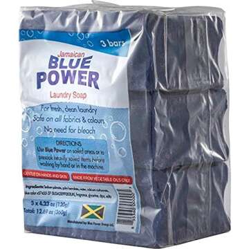 Jamaican Blue Power Laundry Soap, 4.23 Ounce (Pack of 3)