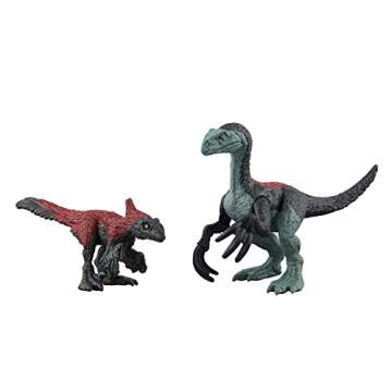 Mattel Jurassic World Dominion Minis Multipack, 20 Mini Dinosaur Toys with Authentic Designs, 1.125-inch Scale