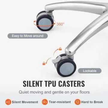 VEVOR Medical Mobile Cart, Adjustable, Rolling Utility Trolley