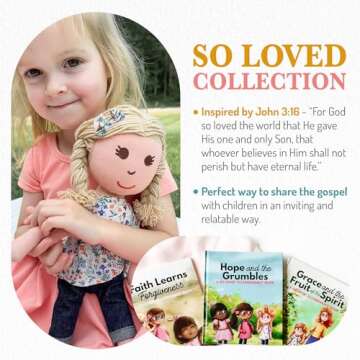 Elly & Grace Bible Stories for Kids, So Loved Collection: Book and Doll Set Teaching Christian Toddl...