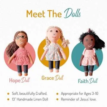 Elly & Grace Bible Stories for Kids, So Loved Collection: Book and Doll Set Teaching Christian Toddlers Faith Lessons, Great Baby Baptism Gifts for Girls (So Loved Set)