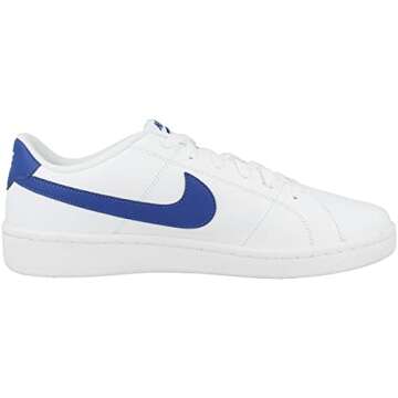 NIKE Men's Tennis Gymnastics Shoe, White Game Royal, 9.5