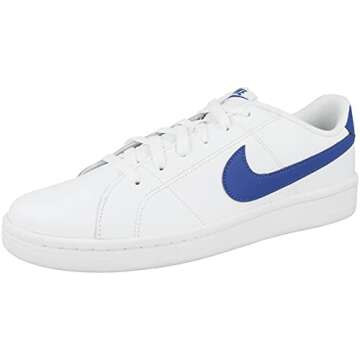 NIKE Men's Tennis Gymnastics Shoe, White Game Royal, 9.5