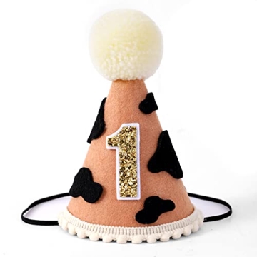 DSAANE Adorable Western Cowboy Party Hats - Perfect for First Birthdays and Photo Props!