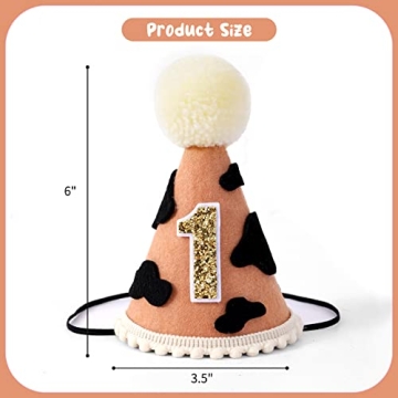 DSAANE Cowboy Party Hats for First Birthday Decoration