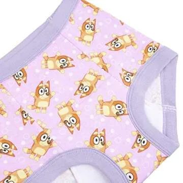 Bluey Amazon Exclusive 7-Pack Potty Training Pants with Stickers and Success Chart, Sizes 18 M, 2T, 3T & 4T