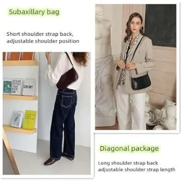 WSRYDJDL Small Purse for Women, Adjustable Shoulder Bags Crocodile Pattern Clutch Purse with Zipper Closure Retro (A White)