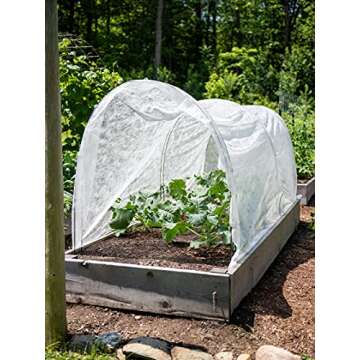 Gardener's Supply Company Adjustable Super Hoops Garden Plant Cover | Sturdy Powder Coated Metal Fra...