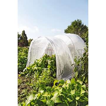 Gardener's Supply Company Adjustable Super Hoops Garden Plant Cover | Sturdy Powder Coated Metal Frame for Raised Bed Vegetable Planter Box Netting Protection | (Set of 3 Hoops)