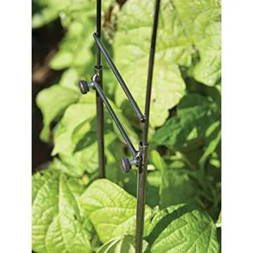 Gardener's Supply Company Adjustable Super Hoops Garden Plant Cover | Sturdy Powder Coated Metal Frame for Raised Bed Vegetable Planter Box Netting Protection | (Set of 3 Hoops)