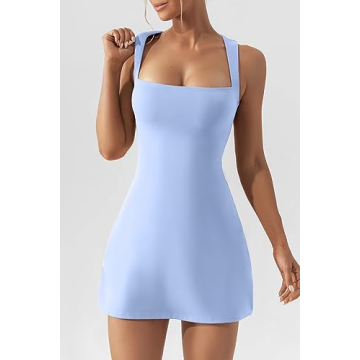 Stylish QINSEN Square Neck Bodycon Mini Dress for Women