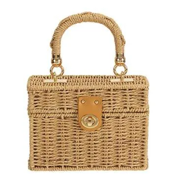 So'each Women's Rattan Crossbody Handbag for Every Occasion