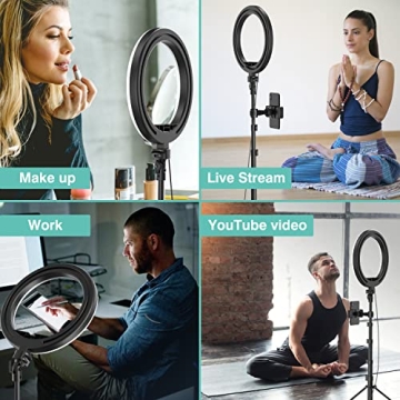 10" Selfie Ring Light with Tripod - Perfect for Photo & Video