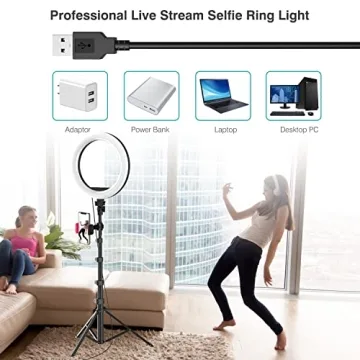 10" Selfie Ring Light with Tripod - Perfect for Photo & Video