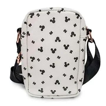Disney Bag, Crossbody, Mickey Mouse Head and M Icons, Vegan Leather