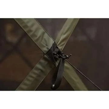 Gazelle 5 Sided Outdoor Portable Pop Up Screened Gazebo Canopy Tent with Carry Bag and Stakes for Parties and Other Outdoor Occasions, Alpine Green