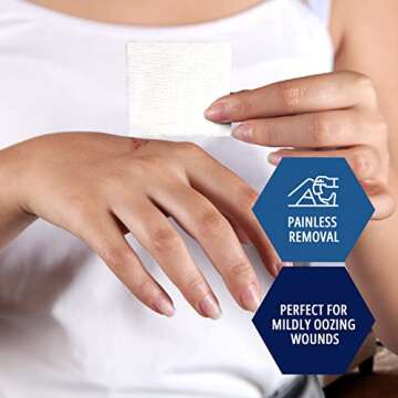MED PRIDE 4x4 Sterile Gauze Pads Individually Wrapped, 12 Ply Cotton, Nonstick, Highly Absorbent for...