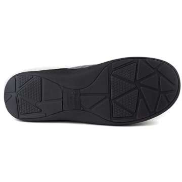 Zigzagger Men's Zermatt Wool-blend Loafer Slippers with Memory Foam Indoor, Sterling Grey, 10 US