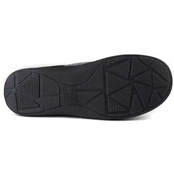 Zigzagger Men's Zermatt Wool-blend Loafer Slippers with Memory Foam Indoor, Sterling Grey, 10 US