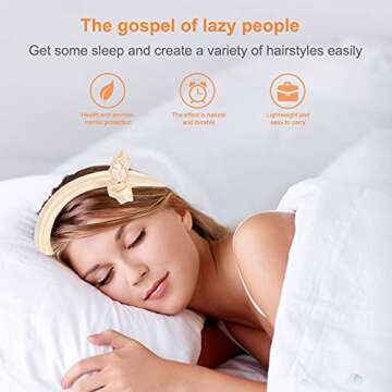 Ailevant Heatless Curling Rod for Long Hair Curls